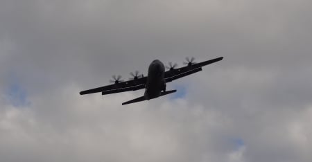 C-130 Flying High - C130, plane, airplane, military aircraft, USAF