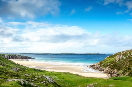 Sea View - se, beach, ocean, sea view, sand, sky, clouds, splendor, nature