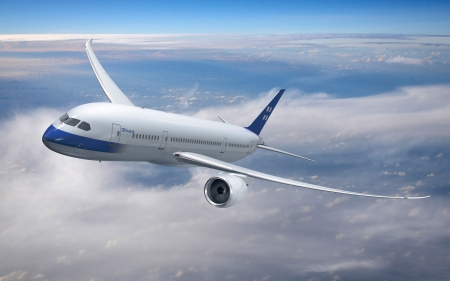 Boeing 787 passenger - aircraft, flight, airplane, jet