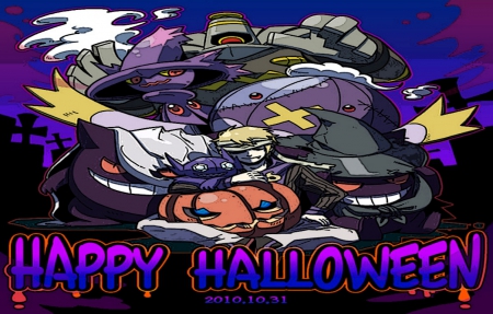 Happy Halloween - ghost pokemon, gengar, halloween, pokemon