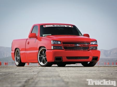 â€™04 Chevy Silverado-7th Place - red, bowtie, truck, gm