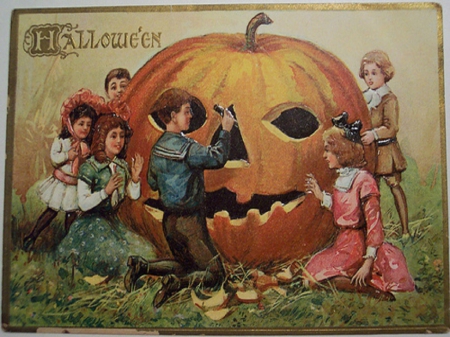 Halloween - halloween, happy halloween, children, pumpkin