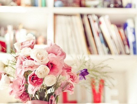 *❤* - decor, lovely, pink, bouquet, home, flowers, design, soft, pastel