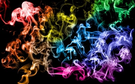 Colored smoke - smoke, colors, abstract, colored smoke