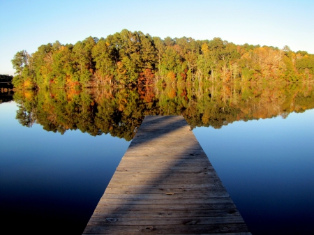 Autumn Reflection! - lake, reflection, nature, autumn