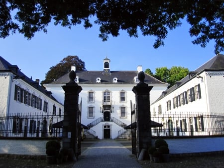 Old castle - sky, castle, architecture, tree, house