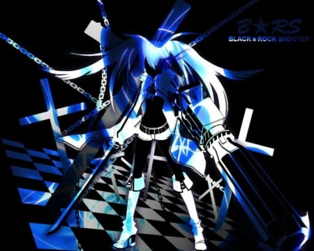 Black Rock Shooter - hatsune miku, wallpaper, shooter, black, hatsune, anime, rock, awesome, miku, black rock shooter