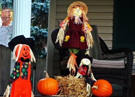 Halloween Display - halloween display, scarecrow, halloween decorations, trick or treat