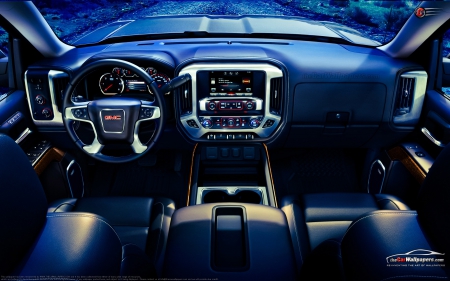 GMC Sierra Interior - american, car, interior, gmc