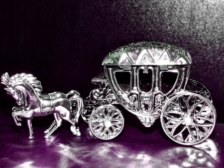 Silver Coach Wedding Gift! - wedding, silver, coach, 3d, dding