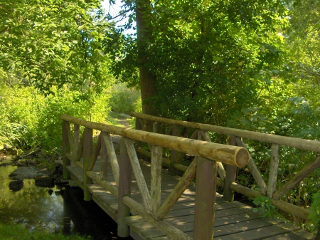 Wooden Bridge - Gardens, James, Toronto, Bridge, Canada, Wooden