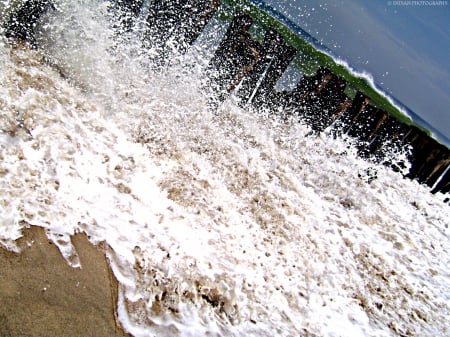 Beautiful Beach - droplets, india, crystal clear, beach, phailin, photography, water, waves, sea photography, macro, sea, macro photography