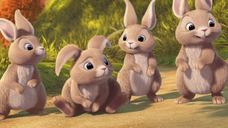 Secret of the wings (2012) - autumn, movie, easter, secret of the wings, rabbit, green, disney, animal, orange, cute