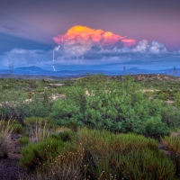 fabulous lightning strike in scottsdale arizona