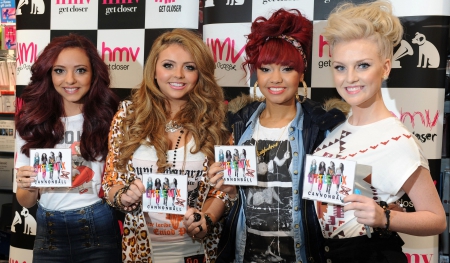 Jade & Jesy & Leigh & Perrie with the new single. - perrie, jesy, jade, leigh, little mix