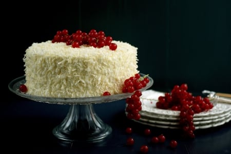 *** Red current cake *** - food, cake, red, current