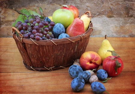 *** Basket of fruits *** - still, basket, fresh, nature, fruits, life