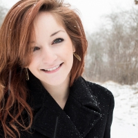 gorgeous girl in a blizzard