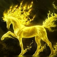 Golden Fire Horse