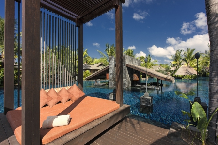 Luxury Pool - relax, luxury, water, lounger, island, resort, islands, tropical, swimming, pool, exotic, paradise, hotel