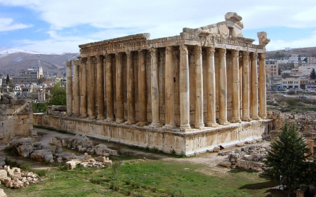 Roman Temple of Bacchus ~ Lebanon - lebanon, roman, ancient, temple