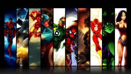 Marvel And DC - marvel vs dc, marvel superheroes, Marvel And DC, dc superheroes