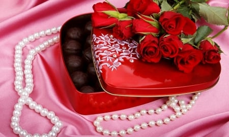 Box of Chocolate - of, chocolate, box, heart