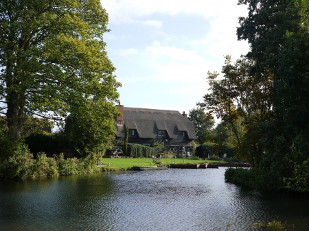 The Granary on the Stour. - Constable, Stour, Suffolk, Flatford