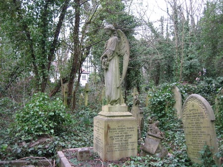 Angel statue - angel, statue, cemeteries