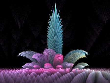 Pineapple - colors, fractal