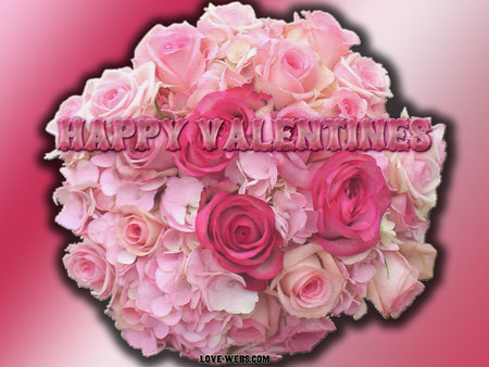 Pink Roses 4 You - flowers, pink roses, valentine, love, pink