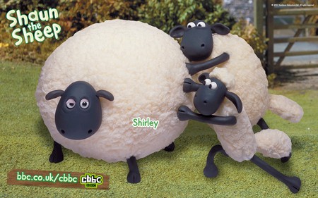 Shirley the sheep - shirley, gate, sheep, humour, grass, fence