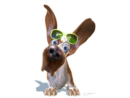 Cool Doggy - dog, fantasy, cool, sunglasses