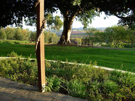 A place to chill - view, valley, green, mountains, grass, relax