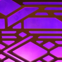 purple and pink back with wood pattern stuff in front
