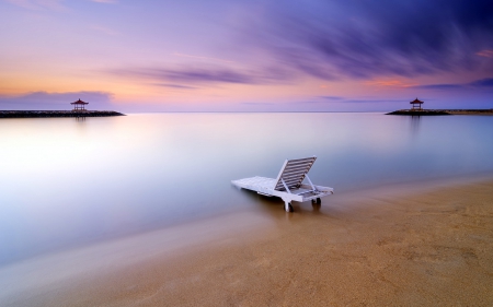 Sea View - beach, ocean, sea view, sand, sky, clouds, splendor, sunset, sea, nature, sunrise