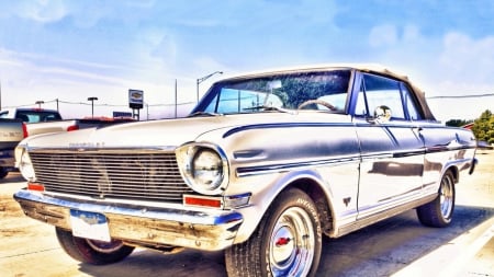 vintage chevrolet convertible hdr - car, convertible, vintage, hdr