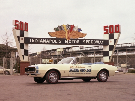 Chevrolet-Camaro-SS-Convertible-Indy-500-Pace-Car- - white, classic, bowtie, gm