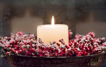 Simply Beautiful - christmas eve, candle, xmas, merry christmas, candles, winter, frozen, christmas