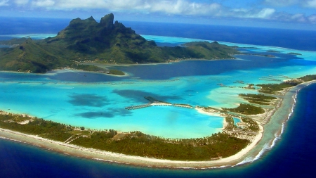 BORA-BORA - beaches, ocean, archipelago, hills, paradise, islands, water