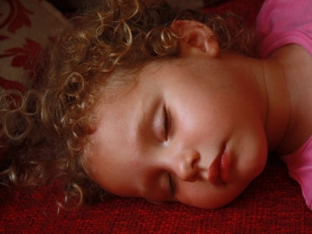 Dream sweet - curly hair, sleeping, sweet, child