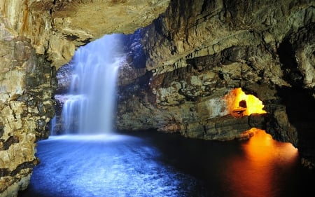 Smoo Cave Waterfall, Durness, Scotland - Nature, Cave, Scotland, Waterfall