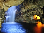 Smoo Cave Waterfall, Durness, Scotland