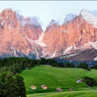 the magnificent enrosadira dolomites of italy