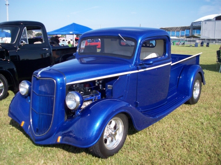 Ford Truck - classic, stripe, pickup, blue