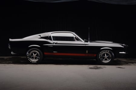 mustang - race, mile, black, speed