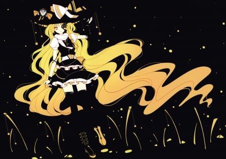 Marisa Dark - witch, anime, touhou, marisa