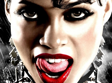 Sin City - city, movie, tongue, sin