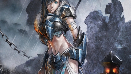 Women Warrior - women, fantasy, cg, warrior