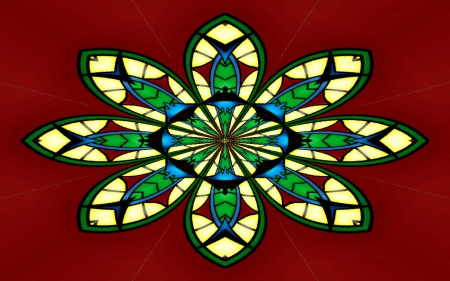 Chapel window - abstract, craft, art, fractal, stainned glass